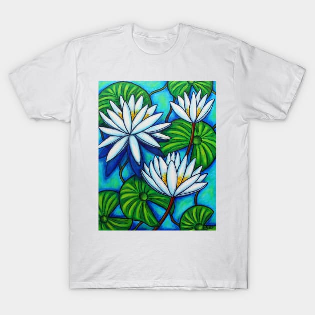 Nymphaea Blue T-Shirt by LisaLorenz